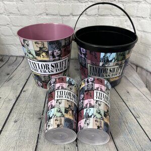Taylor Swift The Eras Tour Movie Plastic Popcorn Bucket, Cups, Tin